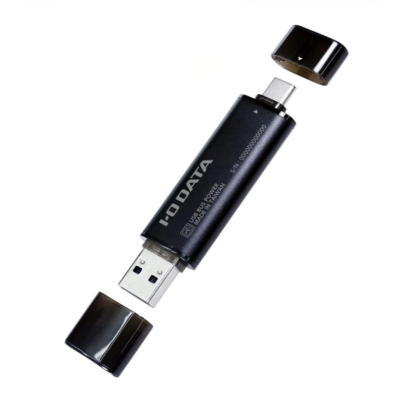 IODATA スティックSSD 1TB USB-A Type-C 両対応 USB10Gbps USB 3.2 Gen 2対応 読込1000MB/s 【iPhone/iPad/Windows/Mac/PS5】小型 ポータブル 日本メーカー SSPQ-USC