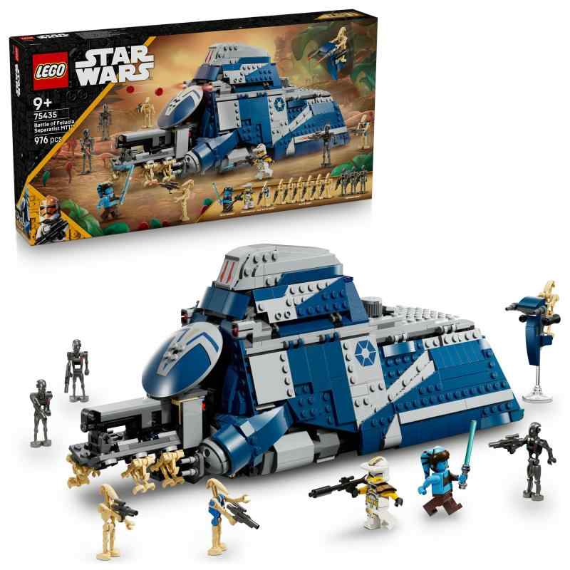 レゴ(LEGO) スター・ウォーズ 惑星フェルーシアの戦い 分離主義勢力の大型兵員輸送車 おもちゃ 玩具 誕生日 プレゼント ブロック 父の日 男の子 女の子 子供 9歳 10歳 11歳 小学生 宇宙 対戦 ロレゴスター・ウォーズ／クローン・ウォーズ の組み立ておもちゃ – 分離主義勢力の大型兵員輸送車で惑星フェルーシアの戦いを再現しようレゴスター・ウォーズ シリーズのキャラクター – 「コマンダー・ブライ」と「アイラ・セキュラ」のレゴミニフィギュアと、「コマンドー・ドロイド」3体と「バトル・ドロイド」6体、「パイロット・バトル・ドロイド」1体はいずれもアクセサリー付きですどこまでもリアル – 輸送車上部のつまみを回して展開したドロイド配置ラックを前面ハッチから押し出し、「バトル・ドロイド」をラックから外します戦闘準備万全 – スタッドシューター2台を搭載した輸送車は、隠し車輪によってスムーズに動きます。後部の格納庫にはSTAPスピーダー1台が入り、サイドパネルを開けばパイロットのコックピットをはじめ車内でも遊べますお子さま向けのスター・ウォーズ ギフト –アニメシリーズ 『スター・ウォーズ／クローン・ウォーズ』に夢中な9才以上のお子さまへの贈りものに複数店舗にて販売をしておりますため、在庫データの更新が間に合わず、欠品にも関わらず、注文ができる場合がございます。その際は、キャンセルにて対応を取らせていただきます。当店はお電話のお問い合わせはお受けしておりませんので、ご了承ください。お問い合わせは、問い合わせフォームをご利用ください。