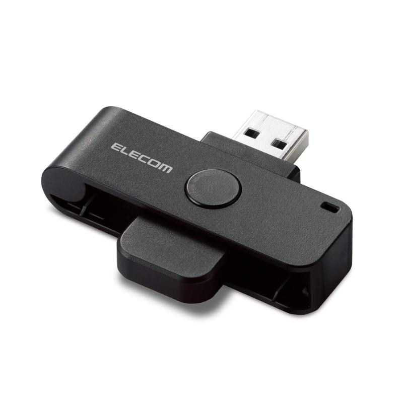 Rakuten - エレコム ICカードリーダー MR-ICD102BK 接触式 Windows mac対応 【マイナンバーカード/e-Tax 確定申告/eLTAX対応】コンパクト 直挿しタイプ ブラック