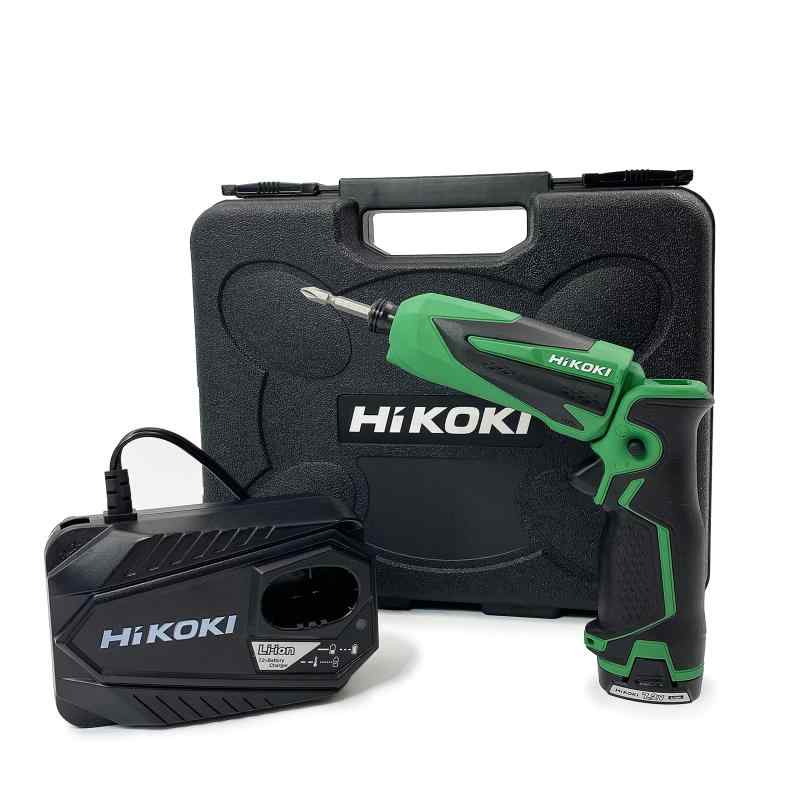 HiKOKI(ハイコーキ) 7.2V ペン型インパクト WH7DL バッテリー1個 充電器 ケース付 電動ドライバー インパクトドライバー WH7DL(LCSK)