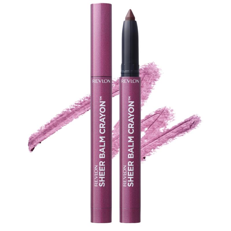 Revlon Sheer Balm Crayon 002 Black Currant (Color Image: Berry) Lip Color Lip Liner Lip Balm 1.1g