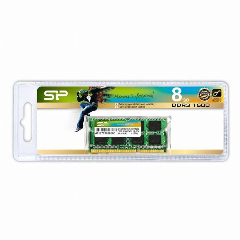 シリコンパワー ノートPC用メモリ DDR3-1600 PC3-12800 8GB×1枚 204Pin Mac 対応 SP008GBSTU160N02