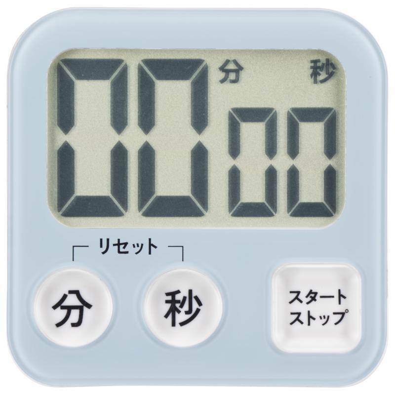 オーム(OHM) キッチンタイマー デジタル 100分 カウントダウン カウントアップ 大画面デジタルタイマー マグネット・吸盤つき ブルー COK-T131-A 08-1458 オーム電機【 特 長 】　見やすい大画面　100分計　タイマー（カウントダウン）、ストップウォッチ（カウントアップ）機能リピート機能　フック穴付き　裏面に磁石2個付き　ガラスドア冷蔵庫対応用吸盤付き　本体カラーはブルー【 仕 様 】　表示方式：液晶4桁表示　材質：アクリル、ABS樹脂、PVC（吸盤）　セットタイム：カウントダウン…1秒～99分59秒、カウントアップ…1秒～99分59秒　アラーム時間：約30秒　電源：DC1.5V（単4形乾電池×1本/別売）電池寿命：約1年（1日2回、アラームを使用した場合）　使用温度範囲：5～40℃　質量：約71g（乾電池、吸盤除く）　外形寸法：（約）幅75×高さ74×奥行21mm　精度：約±0.5秒/100分複数店舗にて販売をしておりますため、在庫データの更新が間に合わず、欠品にも関わらず、注文ができる場合がございます。その際は、キャンセルにて対応を取らせていただきます。当店はお電話のお問い合わせはお受けしておりませんので、ご了承ください。お問い合わせは、問い合わせフォームをご利用ください。