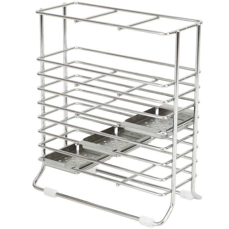 和平フレイズ ステンレス スリムカトラリー&amp;ツールスタンド 調節可能 箸入れ 水切りラック &amp;ki..