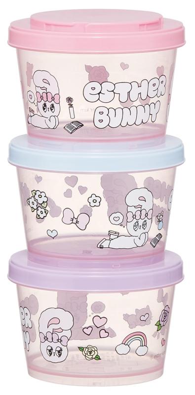 Rakuten - スケーター(Skater) 弁当箱 ランチボックス シール容器 保存容器 3個セット ジョイント式 食洗機対応 レンジ対応 日本製 エスターバニー SIJ3-A