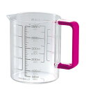 パール金属 日本製 耐熱 計量カップ 500ml ピンク Colors C-1392