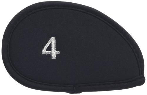 ダイヤゴルフ(DAIYA GOLF) アイアンカバー411 バラ売りモデル 黒 [4] HC-411