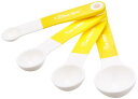DELISH KITCHEN パール金属 計量スプーン イエロー 13×4.5×4.5cm 少々スプーン付 4P set CC-1308