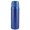 パール金属 水筒 ボトル マグボトル ワンタッチ 500ml 保冷 保温 スリムタイプ マットブルー マイカフェマグ HB-4784