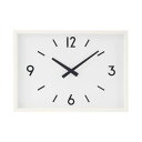 無印良品 駅の時計 白 幅315×奥行43×高さ225mm 82928501/MJ-WCJS1