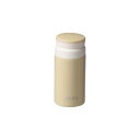 パール金属 水筒 ボトル マグボトル 200ml アイスストッパー付 保温 保冷 ステンレス製 スモーキーイエロー カフェマグフィット HB-6376