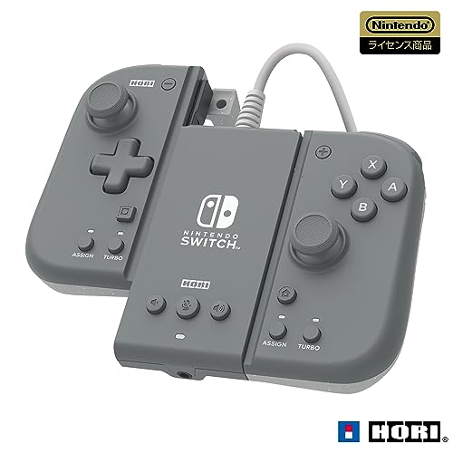 【任天堂ライセンス商品】グリップコントローラー Fit アタッチメントセット for Nintendo Switch™ / PC チャコールグレイ【Nintendo Switch対応】