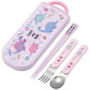 スケーター(Skater) トリオセット 箸 スプーン フォーク ハッピー&スマイル レインボー 子供用 抗菌 日本製 TACC2AG-A