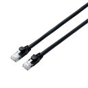 エレコム LANケーブル CAT6A 10m 爪折れ防止コネクタ スタンダード ブラック LD-GPA/BK10(2)