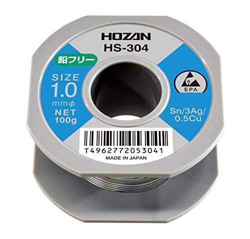 z[U(HOZAN) t[n_ t[c Sn-3Ag-0.5Cu t[c a1.0mm d100g HS-304