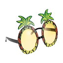 LIOOBO パイナップル眼鏡 ハワイフルーツメガネ ガネおもちゃ 面白い 眼鏡 サングラス いたずら 装飾 アクセサリー ホリデー フェスティバル ハロウィーン装飾 コスプレ 衣装 仮装