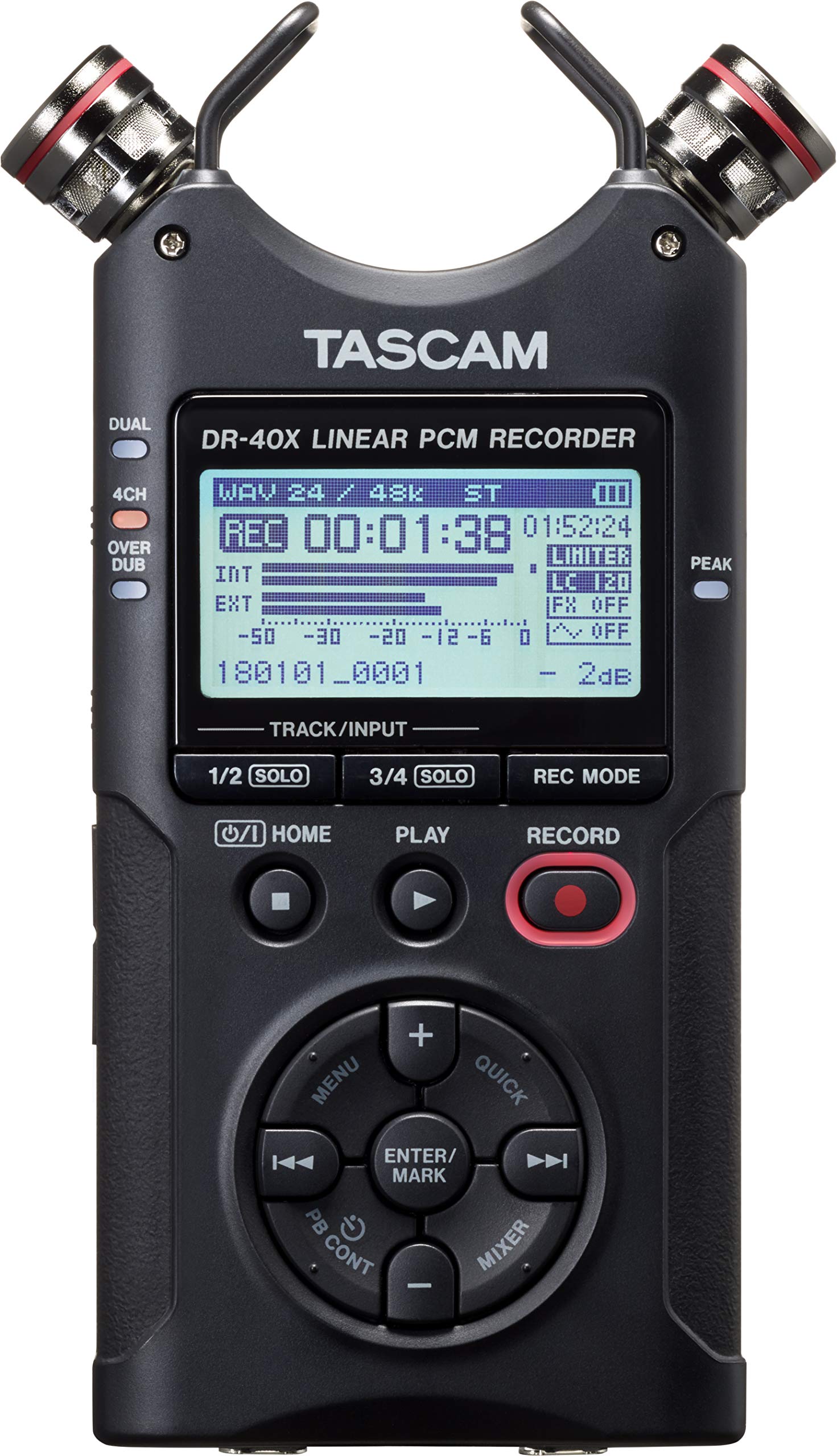 TASCAM(タスカム) DR-40X USBオーディオインターフェース搭載 4ch リニアPCMレコーダー ハンディレコーダー USBマイク Youtube ASMR 24/96ハイレゾ