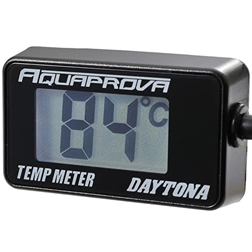 デイトナ(Daytona) AQUAPROVA (アクアプローバ) バイク用 油温/水温計 デジタル 防水 バックライト コンパクト オイルテンプメーター 96583