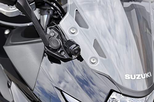 キジマ (kijima) バイク バイクパーツ カメラステー ドライブレコーダーフロントカメラ用単品 スチール製ブラック仕上げ GSX250R( 17-) 304-5184F