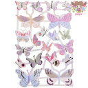 RICO DESIGN クロモス☆Butterflies☆蝶 ちょう バタフライデコパージュ コラージュ スクラップピクチャー ダイカット エンボス アンティー...