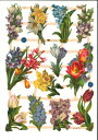 ドイツ製 クロモス☆春の花 スイセン ヒヤシンス 花柄☆(Frühlingsblumen)デコパージュ コラージュ スクラップピクチャー ダイカット ...