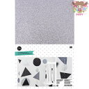 【メール便のみ同梱不可】ラバーシート ミックスフォーム グリッターフォームシート ブラック ホワイト(RUBBER SHEET GLITTE BLACK, WH...
