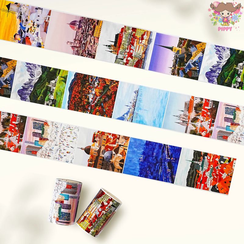 【ループ切り売り】The Washi Tape Shop マスキングテープ☆Vignettes☆1ループ風景 旅行 放浪 日本 世界..