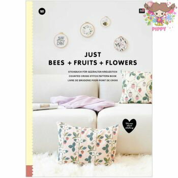 刺繍図案 Rico Deaign ☆ Just Bees + Fruits + Flowers ☆Embroidery book 181 96ページ（日本語無し・..