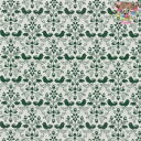 【最低30cmから10cm単位 切り売り】Westfalenstoffe ウエストファーレンストッフTrondheimシリーズ☆小鳥と花のモチーフ グリーン☆【...