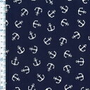 Westfalenstoffe ウエストファーレンストッフ コットン100%のオシャレなカットクロス 布 ハンドメイド Hamburgシリーズ☆碇 イカリ 海 ...