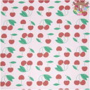 ◆楽天スーパーSALE 20%OFF&クーポン◆Rico Designファブリック☆Cherries, pink☆(約50cmx140cm)さくらんぼ サクランボ チェリー ピンクドイツ製 コットン100% カットクロス ハンドメイド 布 生地 コットンポプリン商用利用可