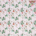 Rico Designファブリック☆Strwaberries, pink☆(約50cmx140cm)いちご 苺 イチゴ ピンクドイツ製 コットン100% カットクロス ハンドメイド 布 生地 コットンポプリン商用利用可(3)