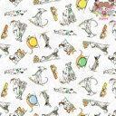 【巾 約100cm 最低30cmから10cm単位 切り売り】Anita Jeram アニタ ジェラーム☆Large Dogs☆犬 友達 家族 ボール おやつ ご...