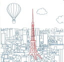 FRONTIA 素敵な ペーパーナプキン デコパージュ☆おしゃれ Tokyo 東京 マップ☆(10枚入り)