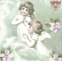 ★ 北欧 Sagen アンティークな ペーパーナプキン デコパージュ☆かわいい 天使 妖精 花 フランス 古典 ☆(Flower Fairies)(1枚/バラ売...