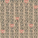Paper+Design かわいい ペーパーナプキン デコパージュ☆For You ハート☆(For You)(1枚/バラ売り)