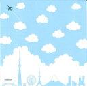 FRONTIA 素敵な ペーパーナプキン デコパージュ☆雲と東京シルエット☆(1枚/バラ売り)