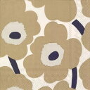 ★marimekko マリメッコ 可愛い ペーパーナプキン デコパージュ カルトナージュ☆UNIKKO cream linen ウニッコ クリームリネン 花柄☆...