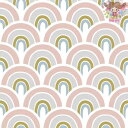 Paper+Design ペーパーナプキン デコパージュ☆パステル調 スペクトル レインボー 虹 パターン☆(Soft Spectrum)(1枚/バラ売り)