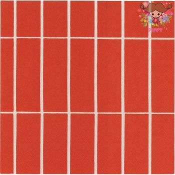 �ں߸˸¤��marimekko �ޥ��å� �İ��� �ڡ��ѡ��ʥץ��� �ǥ��ѡ������TIILISKIVI red����1��/�Х�����