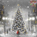 PPD ペーパーナプキン☆La Fete de Noel☆(1枚/バラ売り)クリスマスツリー 雪 夜 恋人 町 クリスマス 素敵 可愛い お洒落 デコパージュ