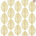 PPD ペーパーナプキン☆Golden Leaves☆(1枚/バラ売り)葉 葉っぱ ゴールド 装飾 素敵 可愛い お洒落 デコパージュ