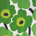 ★marimekko マリメッコ 可愛い ペーパーナプキン デコパージュ☆UNIKKO green☆ウニッコ(20枚入り)