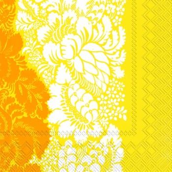 marimekko マリメッコ　可愛い　ペーパーナプキン　デコパージュ☆ANANAS yellow☆（20枚入り）