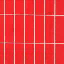 【在庫限り】marimekko マリメッコ 可愛い ペーパーナプキン デコパージュ☆TIILISKIVI red☆(1枚/バラ売り)