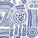 ★marimekko マリメッコ 可愛い ペーパーナプキン デコパージュ☆NÄSIÄ Nasia white blue ナシア 西洋オニシバ...