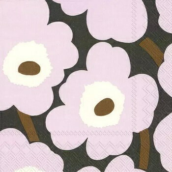 marimekko マリメッコ 可愛い ペーパーナプキン デコパージュ☆ウニッコ　UNIKKO rose☆（20枚入り）