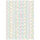 可愛いペーパーパッチ おしゃれ 紙 薄い紙 デコにおすすめ☆ドット柄 マルチカラー☆(Dots multicolor)【メール便発送可】【商用利用可能商品】