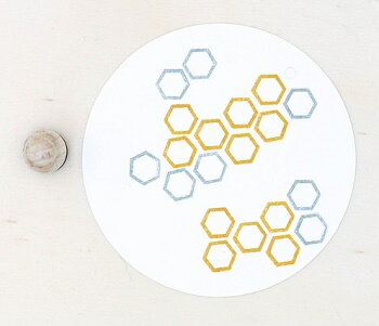 Perlenfischer可愛いコーン型スタンプ（S）☆六角形 蜂の巣（HONIGWABE）☆木製 コーン型 プレゼント クラフト 雑貨 保育園 幼稚園 先生【メール便発送可】