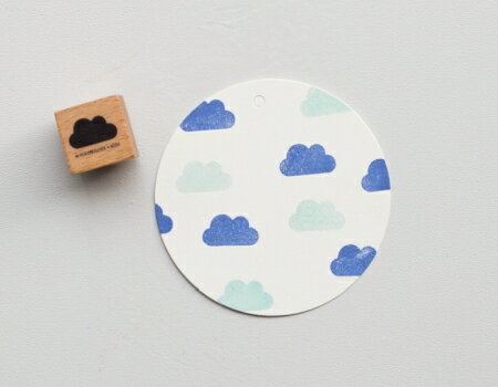 Perlenfischer スタンプ☆雲 空（WOLKE VOLL）☆木製 プレゼント クラフト 雑貨 保育園 幼稚園 先生【メ..